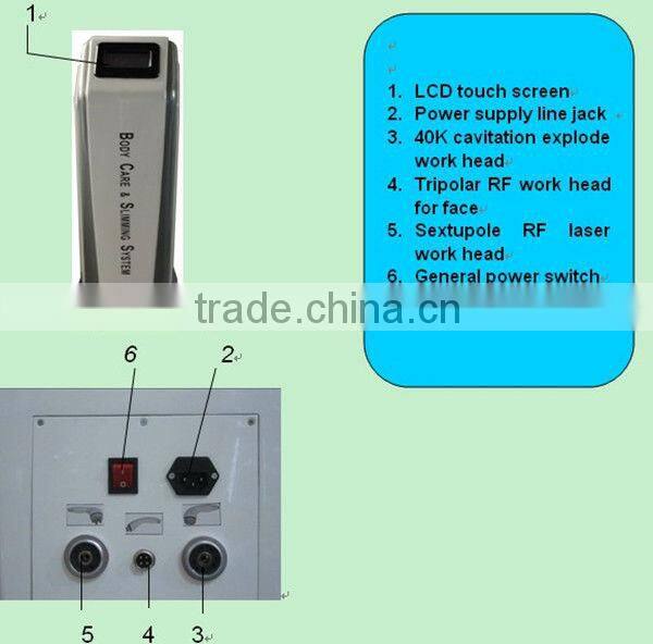 2013 Latest product! Multipolar RF cavitation slimming machine BD-B037