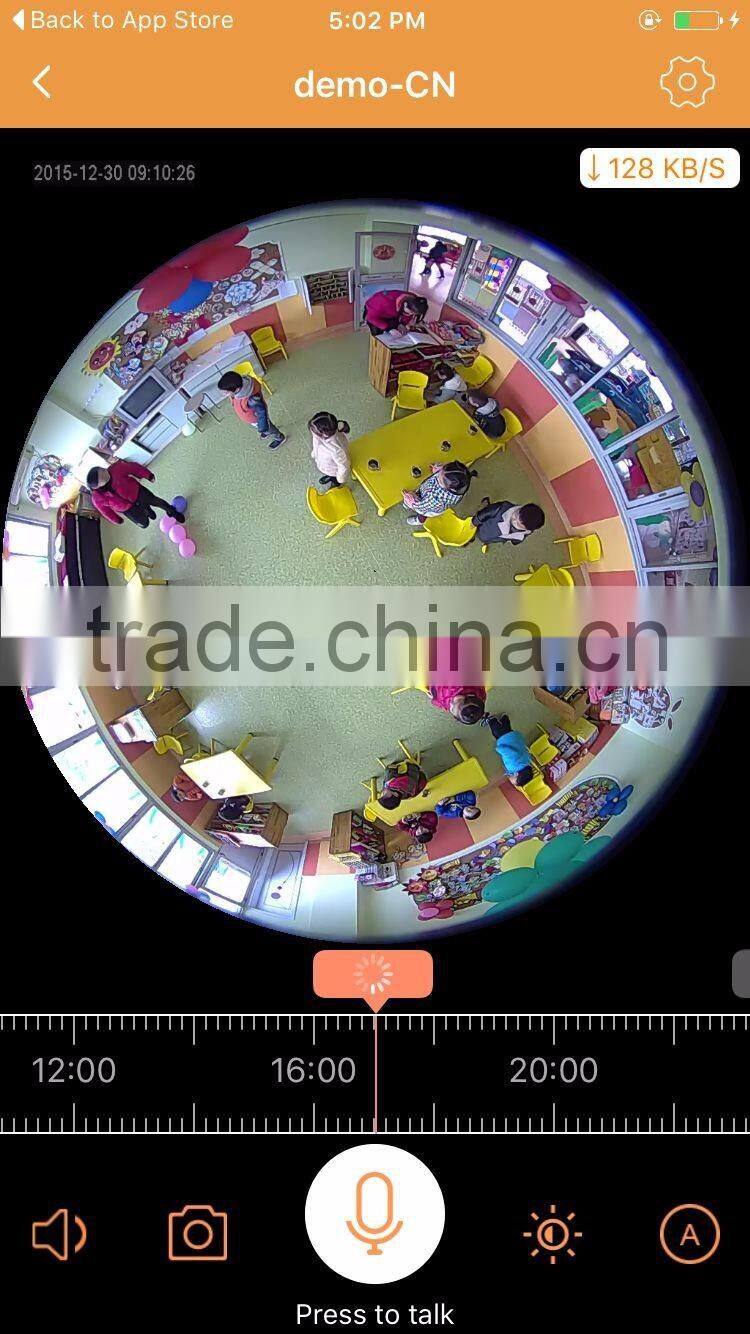 High quality 360 degree 3D 128G sd card wifi ip camera