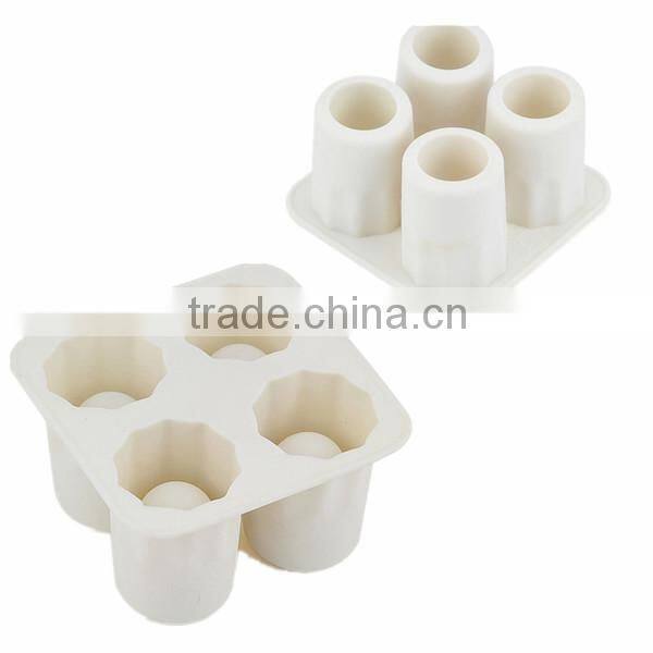 4 Cups Silicone Rubber Shot Glass Silicone Ice Cup Mold