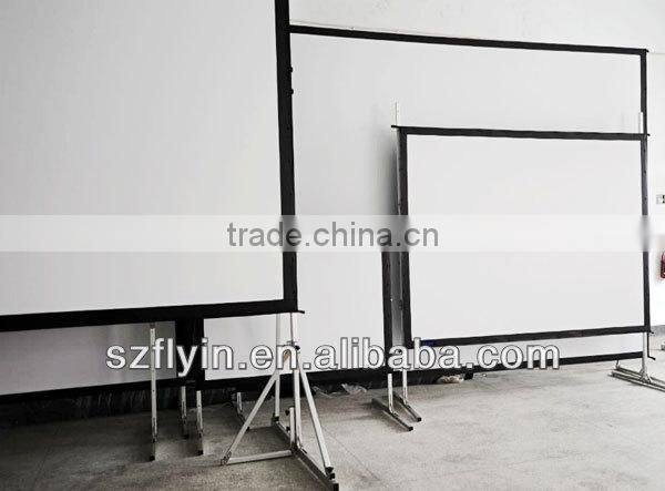 Perfect IMAX 200 inch fast folding screens any size factory customized for outdoor Rear&Front Projector Screen