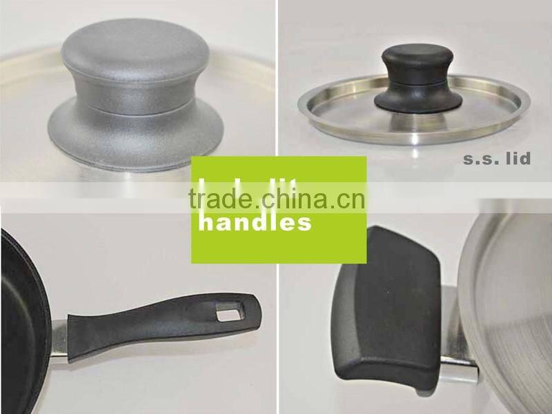 Modern kitchen designs 8pcs non-stick cookware set with saucepan/ casserole / non-stick frypan