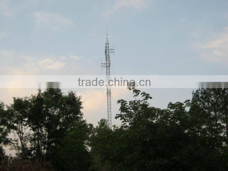 guyed wire mast steel telecommunication tower