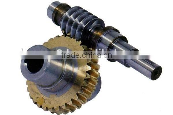 Worm gear and shaft supplier of C45,brass gear,stainless steel gear,cast iron