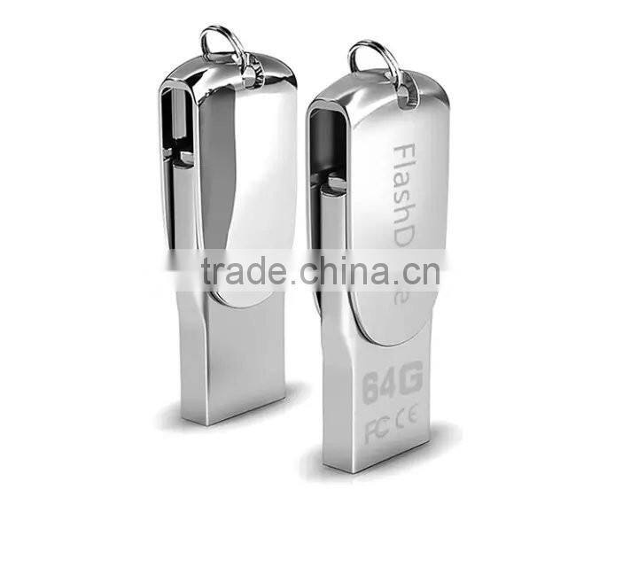2016 Hot Sales mini swivel OTG USB Flash Drive For Mobile Phone