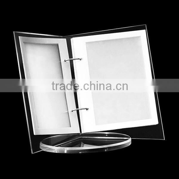 Hotel loose-leaf acrylic menu stand with high quality