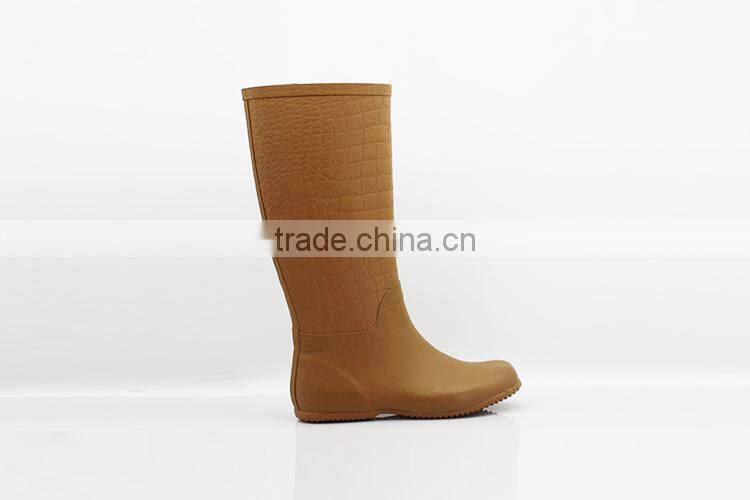 NEWEST DESIGN COLORFUL WATERPROOF LADIES RUBBER RAIN BOOT