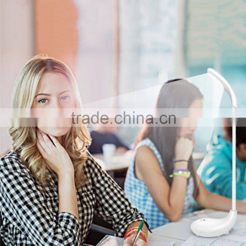 Rechargeable golf-shape touch-Sensitive Control flexible Eye Care reading led desk lamp