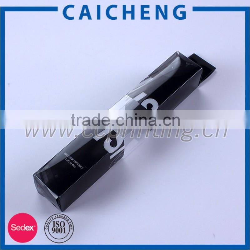 Rectangle packaging plastic box clear pvc box with hole
