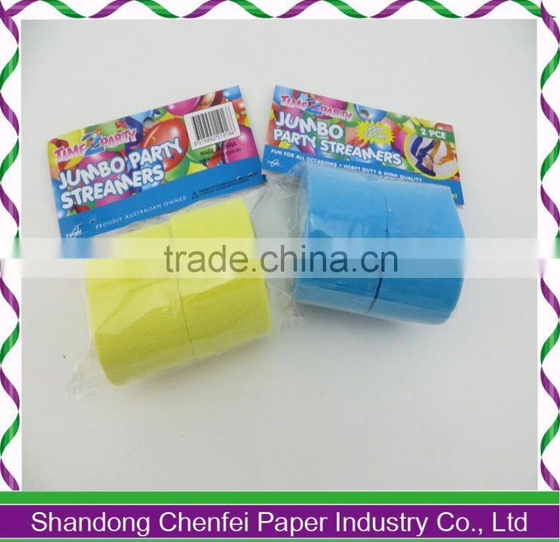 4pcs/bag Color festival decoration party paper streamer crepe paper streamer