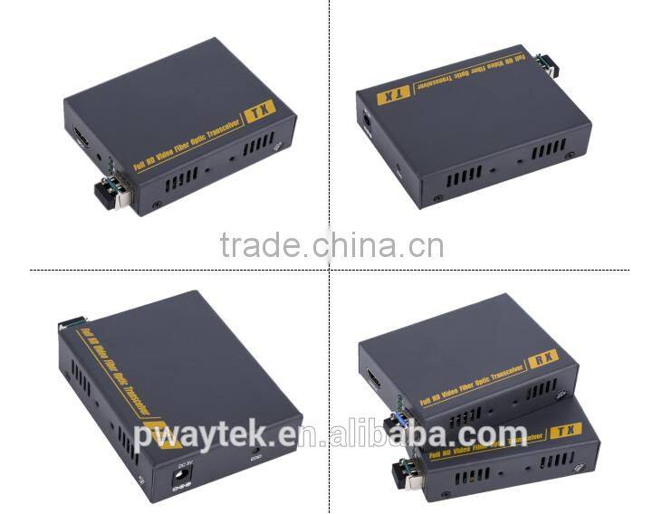 10km 10Gbps fiber optic HDMI transmitter receiver up to 1920*1200p 60hz and 3D over single mode
