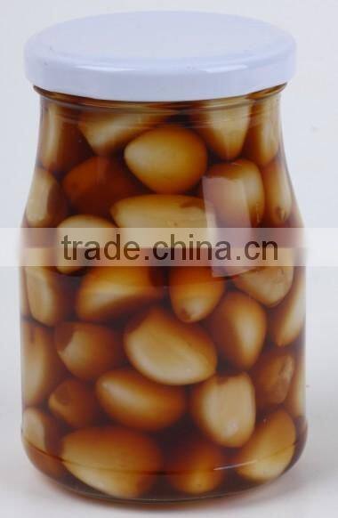 Good quality canned garlic in brine or vinegar