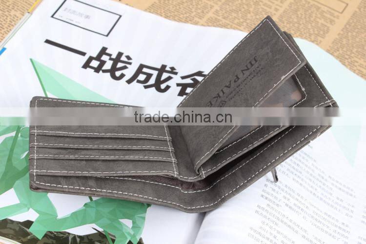 Retro Men's Casual Canvas Bi-fold Wallet Card Slot Purse Cheap