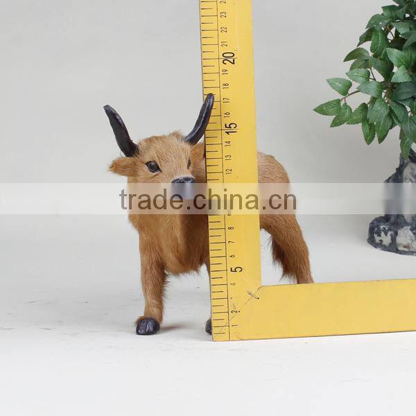 new designed artificial cartoon cow with horn