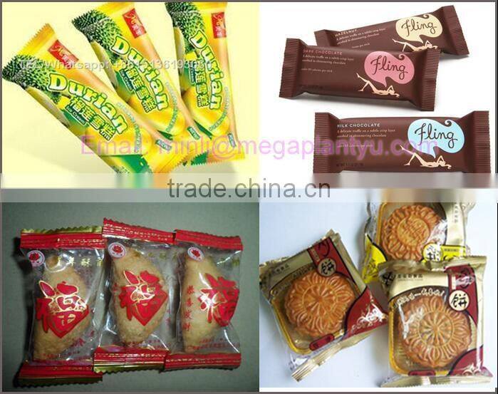 rotary pillow roll shape food popsicle packing machine
