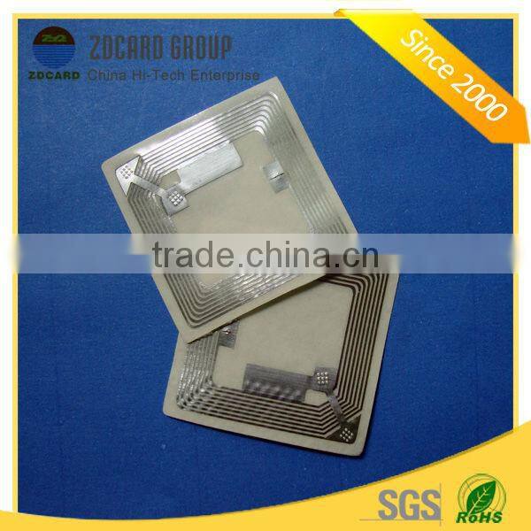 13.56Mhz Aluminum Antenna Etching transparent rfid inlay