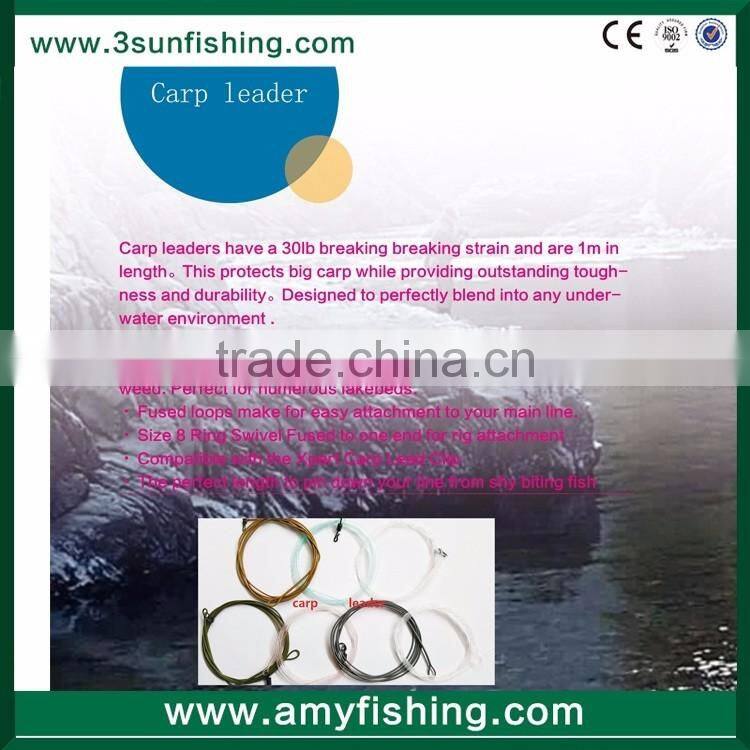 fishing tackle with ring swivel carp fishing poly leader