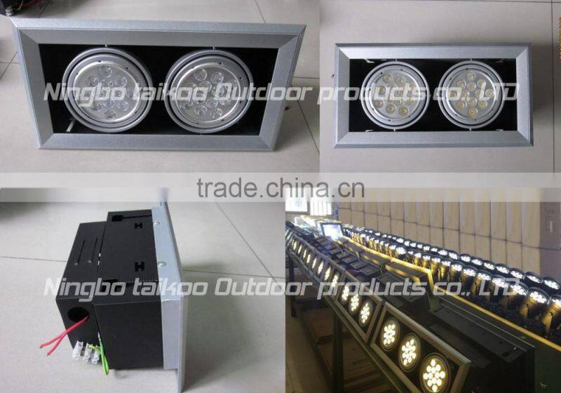 24w LED Lights Recessed Ceiling Down Light double heads