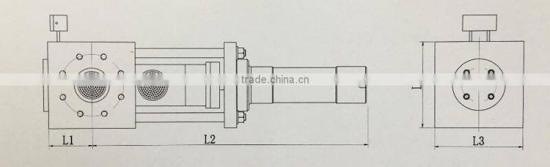 Hydraulic polyester fiber production filter unit after extruder