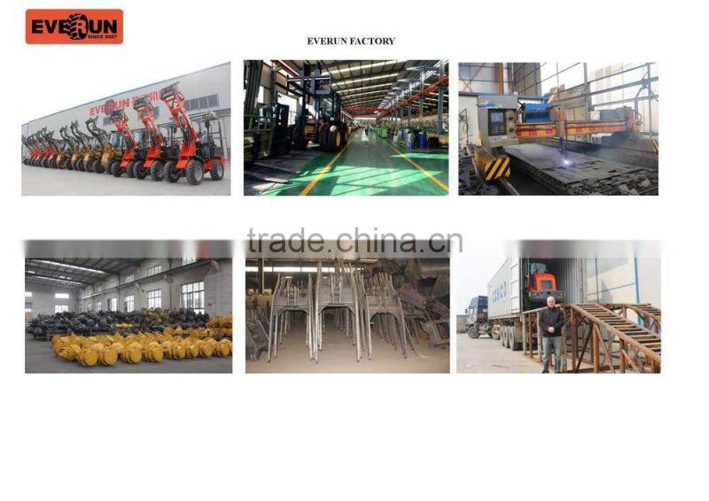 Qingdao Everun ER15 Small Front End Loader With Multi-Function Accessories