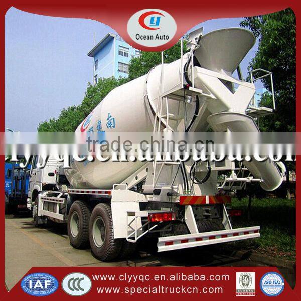 Sinotruk Howo 10m3 concrete mixing truck with 6x4 mixer truck for hot sale