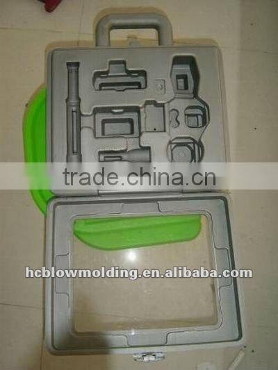 custom blow molding plastic tool case with insert foam plastic hard case