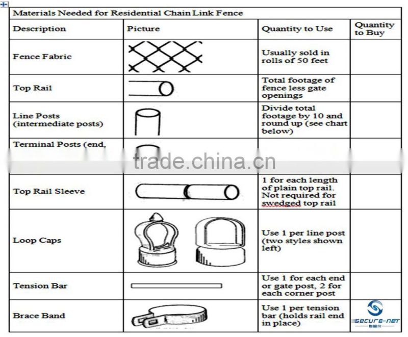 chain link mesh diamond chain link fencing with strong style