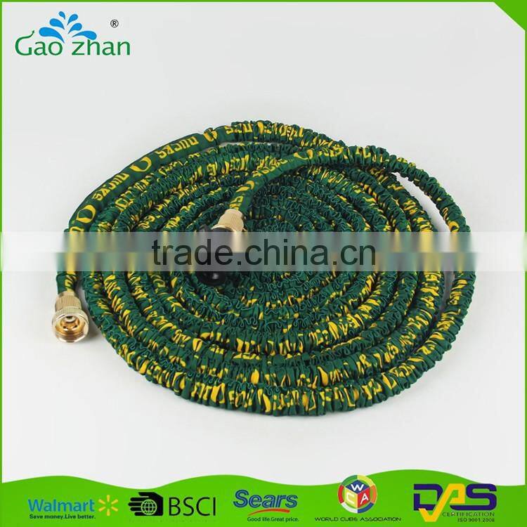 China suppliers brass fitting expandable bungee garden hose pipe