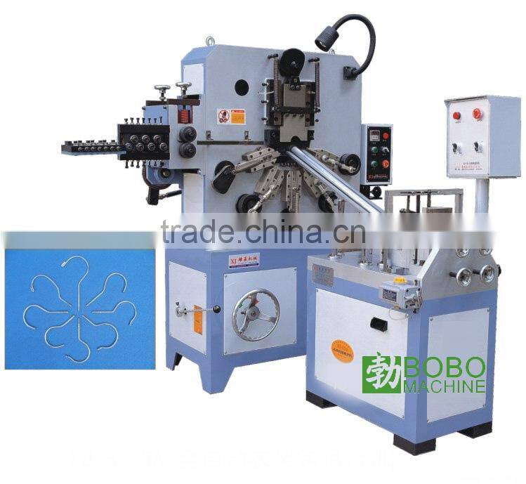 Round wire clothes hanger hook bending and making machine