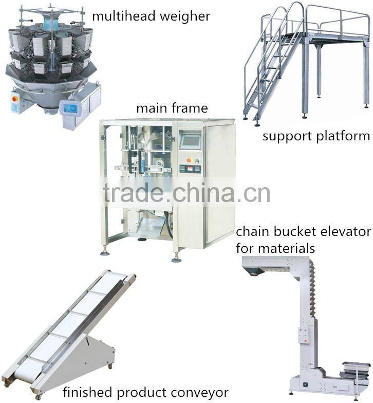 Full automatic Measuring cups device powder sugar salt packaging machine