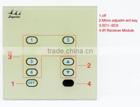 Remote Control Type and DC12-24v Voltage dmx 512 touch controller