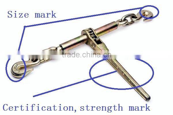High strength forged Rigging hardware ratchet type load binder with hook