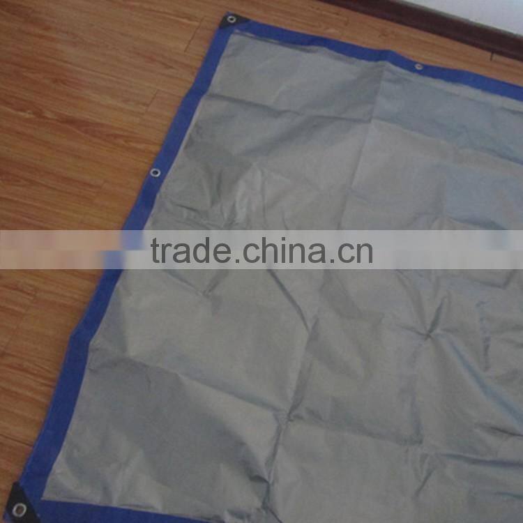50-350gsm custom size blue and silver cheap price pe coated tarpaulin