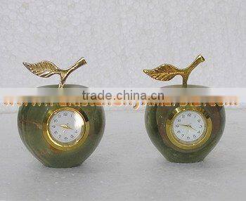 PAKISTAN FACTORY MADE EXPORT QUALITY CLOCKS ONYX MARBLE HANDICRAFTS