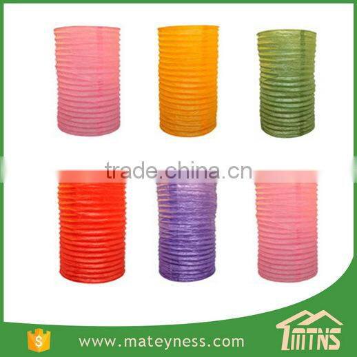 Cylinder Shaped Paper Japanese Garden Lantern For Sale