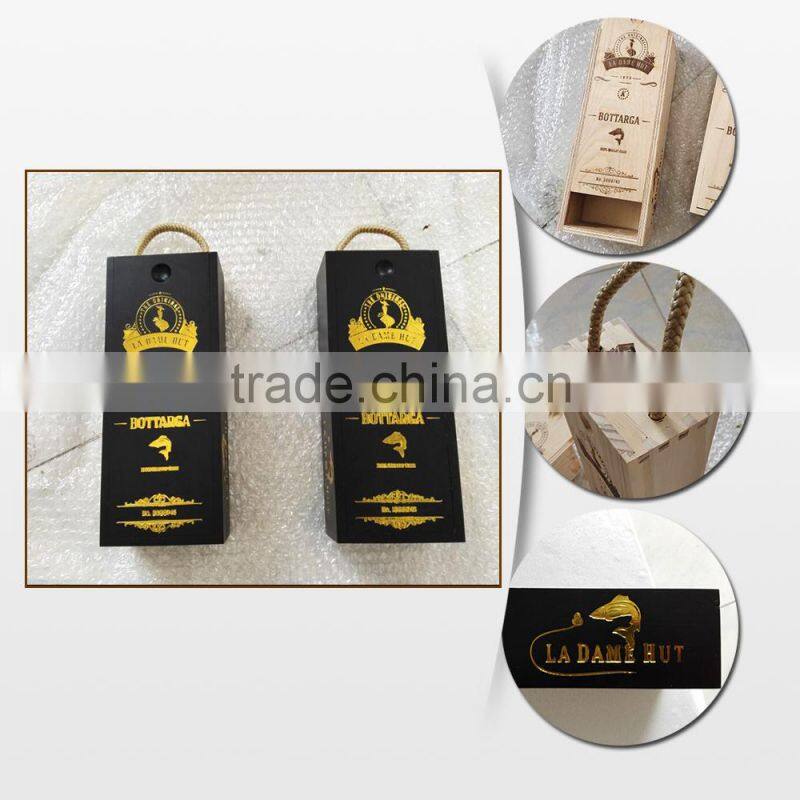 attractive gift bamboo wood box bamboo wine box for sale