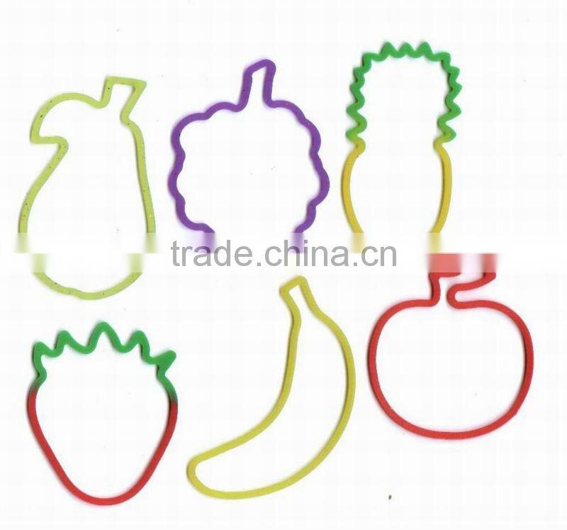 Fashion Custom colorful Silicon rubber elastic bands