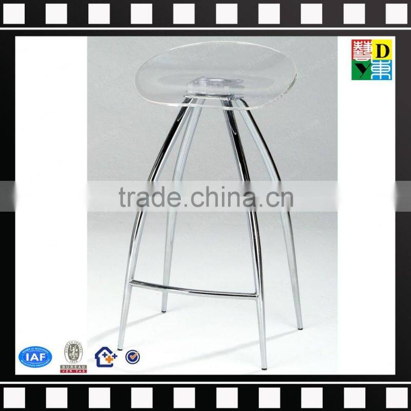 Elegant lucite bar stool, acrylic bar stool high chair from shenzhen yidong