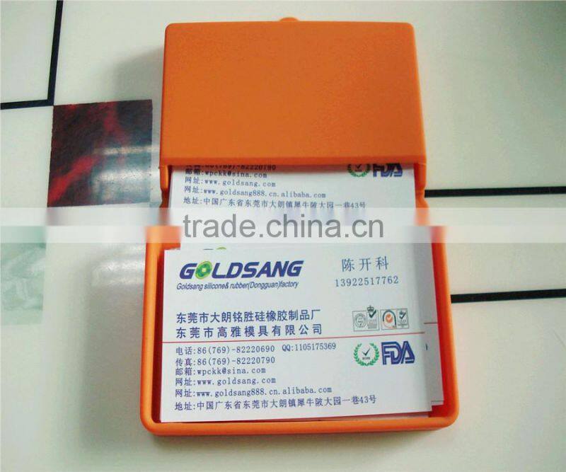 2015 Hot Sale Custom Make Colorful Silicone Business Card Holder