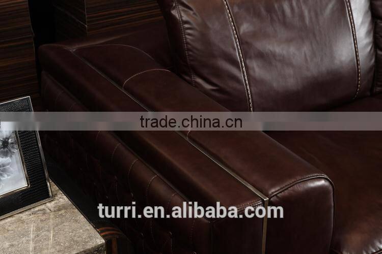 K254 Lateast design home used sofa furniture Italy modern leather sofa