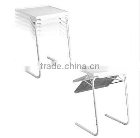 Portable, Multi Purpose, Foldable TV Dinner Table with 6 Height Adjustment & 3 Different Angles