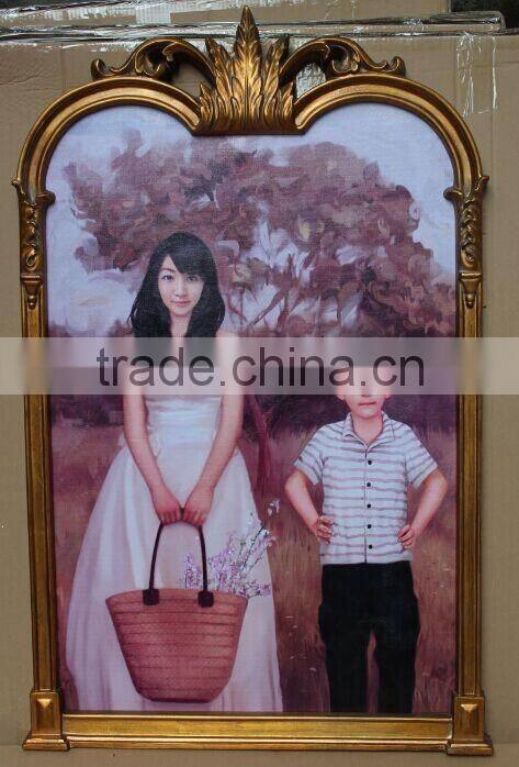 Factory wholesales handmade frame with photos/handmade painting