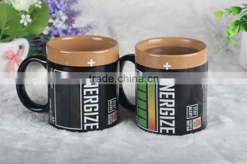Magic Battery Ceramic Mug Color Changing Cups