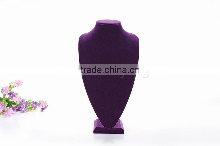 pruple velvet necklace jewelry display for sale