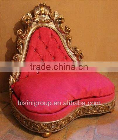 Luxurious red satin and crystals pet bed, for dog or cat-BG800008