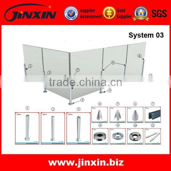 Jinxin Hardware- 304 Stainless Steel Balcony Rod Railing System