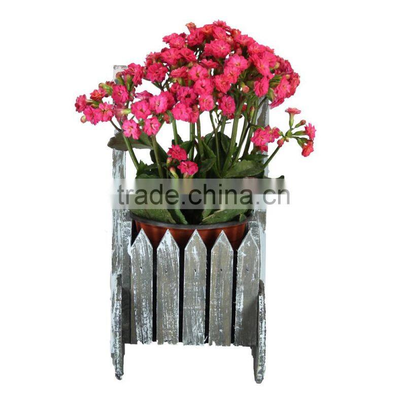 Home Decration Indoor Wooden Carts for Flower