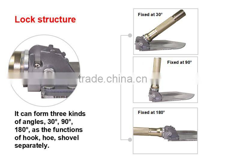 Newest Outdoor Compact Multifunction Fishing Gear Knife Shovel Hoe Flashlight
