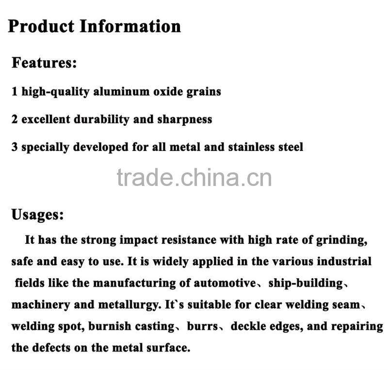 6''(150x3x22mm)T27-Resin Reinforced DC Grinding &Cutting Wheel for Metal