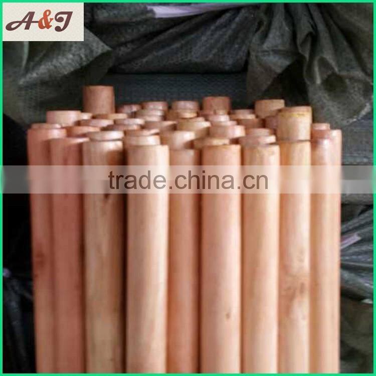 painted wooden handles with hole on top end