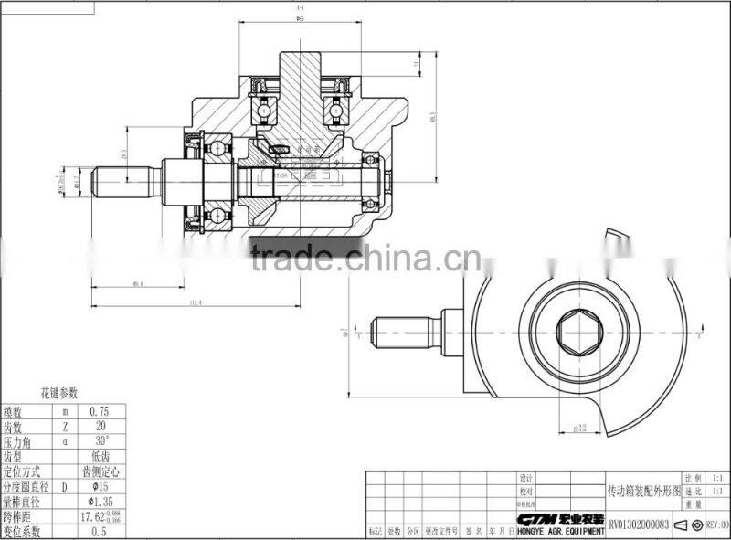 Factory Directly 90 degree right angle gearbox high quality